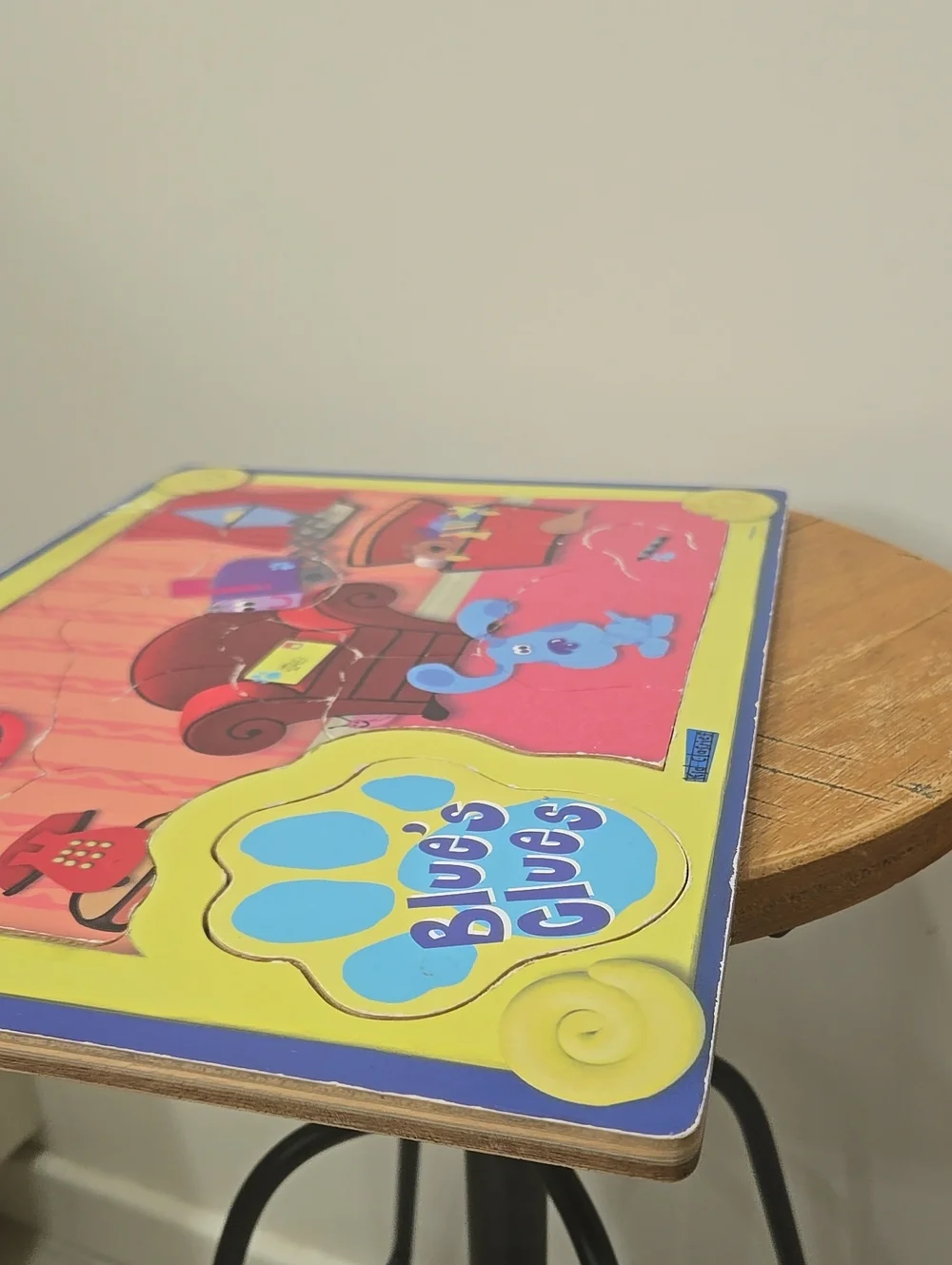 Vintage 1998 Blues Clues Wooden Puzzle